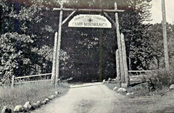 Camp Miniwanca - Old Postcard View (newer photo)